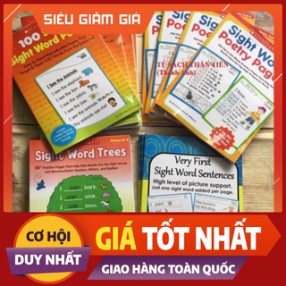 Combo sight word  ( kèm file nghe) - Đồ chơi học tiếng anh