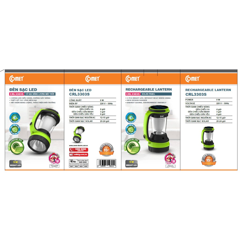 Đèn Sạc COMET CRL3303S