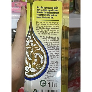 Dầu ăn Simply 1L và 2L