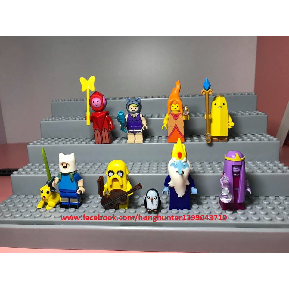 Minifigures nhân vật phim hoạt hình Giờ Phiêu Lưu Adventure Time