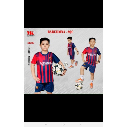 Áo đá bóng trẻ em 2021