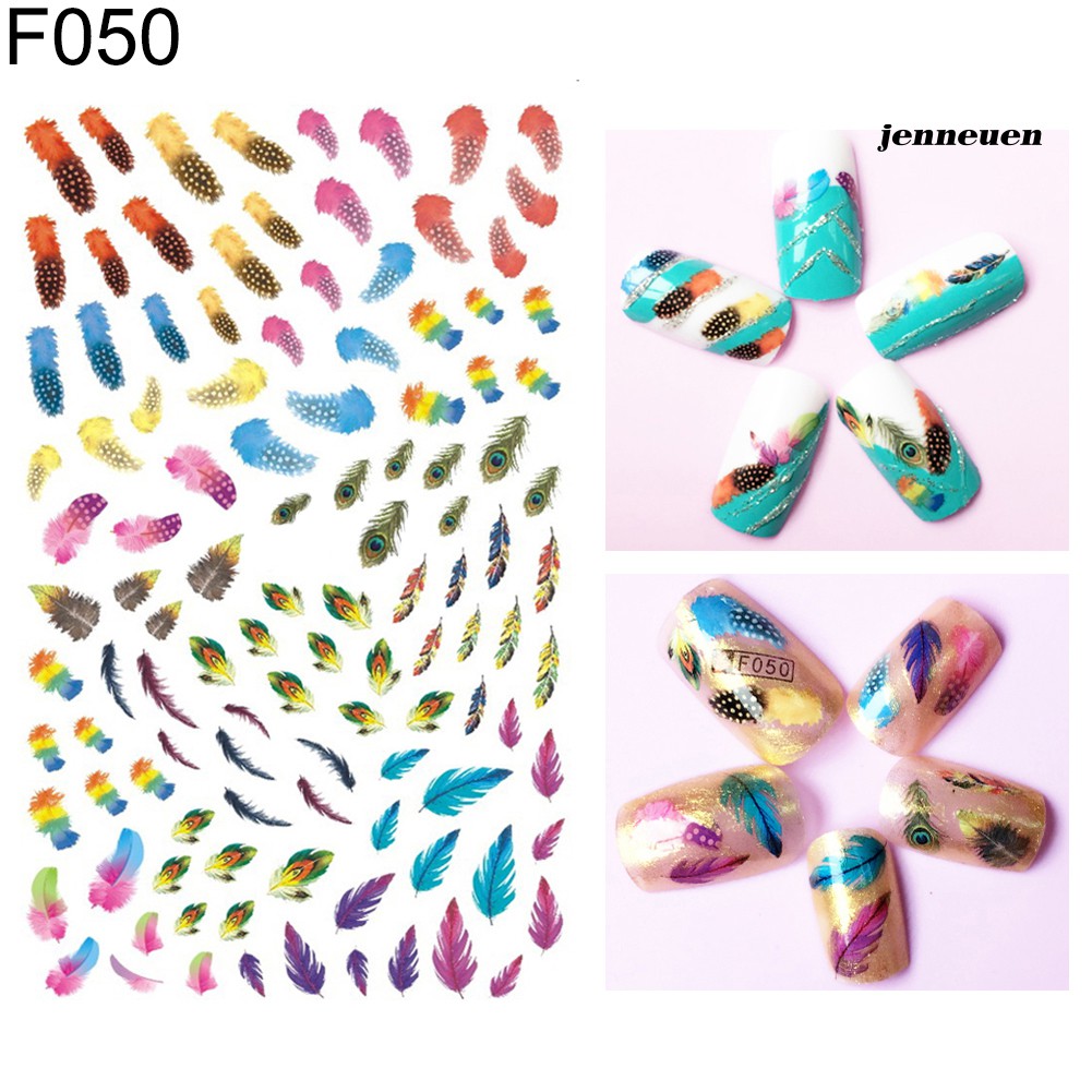 [Hàng mới về] Miếng Dán Trang Trí Móng Tay Nghệ Thuật Nhiều Kiểu Đẹp Mắt