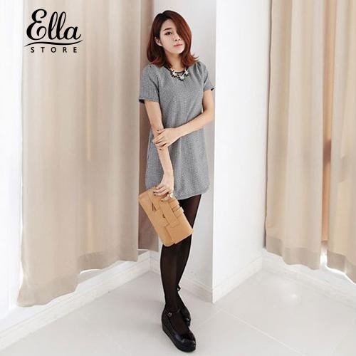 Vòng cổ dự tiệc đính đá sang trọng mẫu 3 hoa đá đen