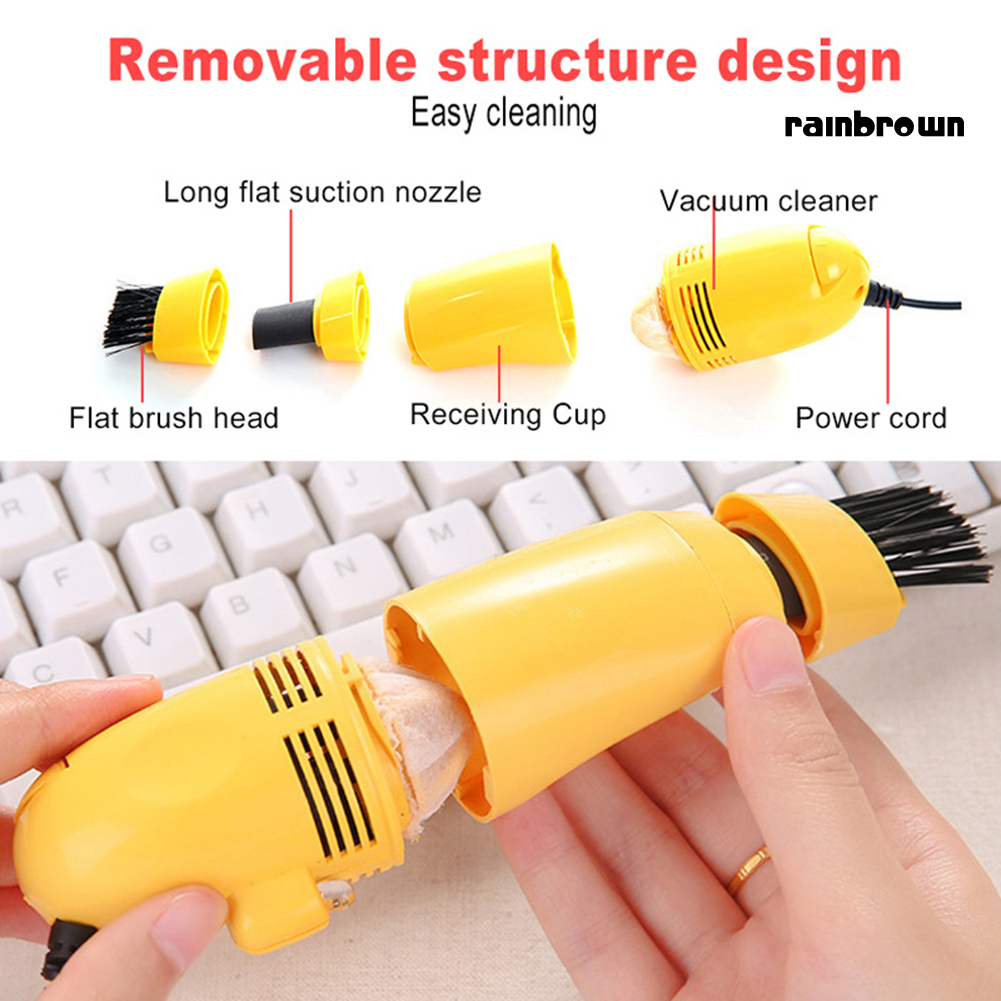 Mini USB Computer Laptop Keyboard Gaps Cleaner Dust Removal Brush Cleaning Tool /RXDN/