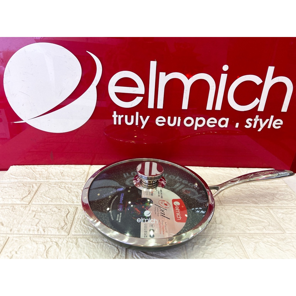 CHẢO CHỐNG DÍNH VAN ĐÁ ELMICH OPAL 24CM 3802