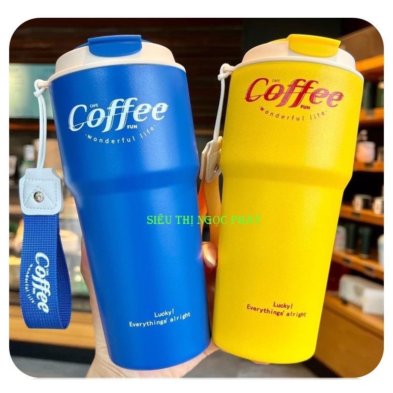 [SIÊU ĐẸP, SIÊU XỊN XÒ] Ly giữ nhiệt LEO COFFEE CUP 620ml_Rất phong cách