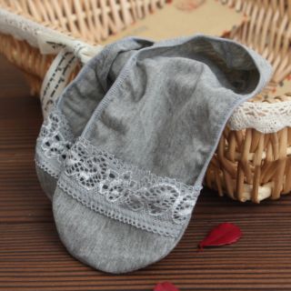 Vớ ren mang giày lười giày bup bê