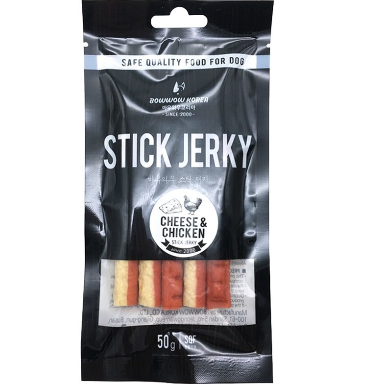 Que Thưởng Cho Chó Stick Jerky Bowwow Hàn Quốc 50g - Nhiều Vị