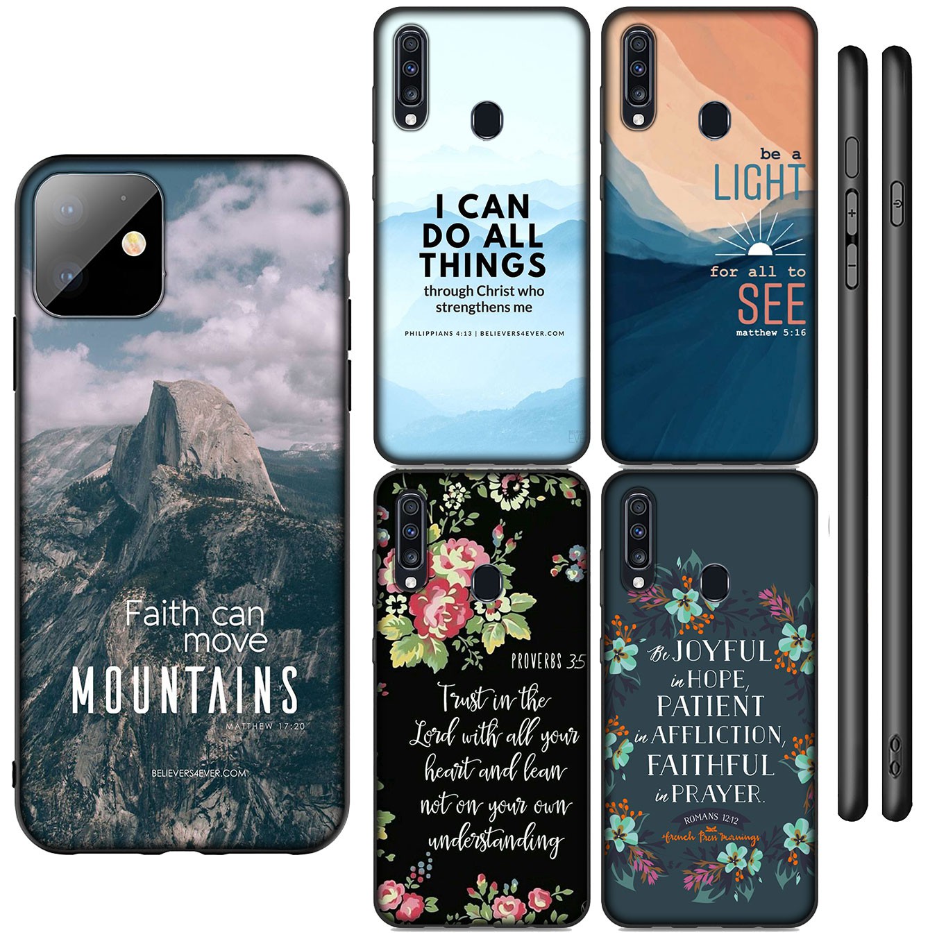 Samsung Galaxy A02S J2 J4 J5 J6 Plus J7 Prime A02 M02 j6+ A42 + Casing Soft Silicone Christ Bible Verse Jesus Christian Phone Case