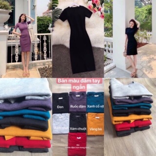ĐẦM BODY TAY LỬNG(kèm ảnh thật)