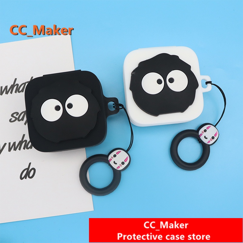 SoundPeats True Air2 Cover Cartoon Plush Briquettes Keychain Pendant SoundPeats Air2 Silicone Soft Shell Case Cute Ring Lanyard SoundPeats True Air2 Cover Shockproof Shell Case