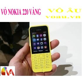 VỎ NOKIA 220 MÀU VÀNG ZIN