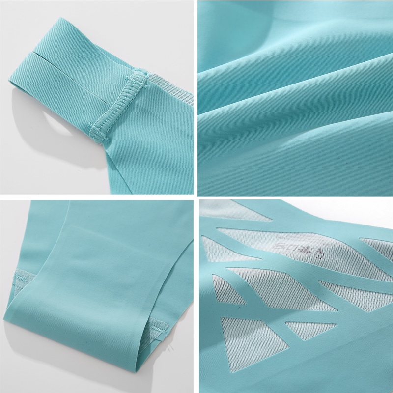 Quần lót CUTEBYTE lụa lạnh không đường may size S-XL thời trang đơn giản dành cho nữ