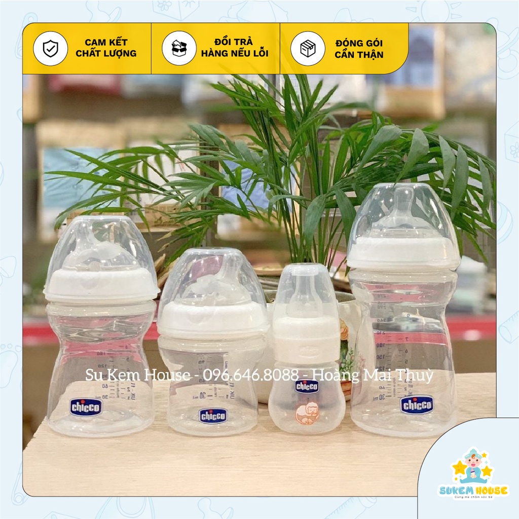 Bình sữa Pisa Natural Feeling Chicco [Chính hãng- Made in Italy]