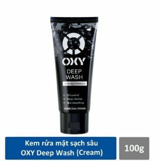 Sửa rửa mặt OXY Deep Wash Cream Formula làm sạch sâu, đánh bay nhờn, giảm thô ráp\n\n100ml