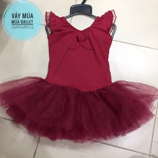 Váy múa đỏ đô tay tiên (có sỉ từ 5c)