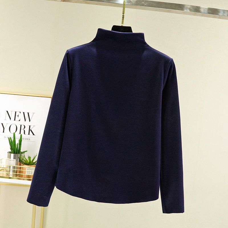 Áo Lót Nhung Hai Mặt Cổ Cao Ôm Dáng Thời Trang Thu Đông Cho Nữ