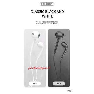 XÃ HÀNG THANH LÝ Tai nghe có dây Sendem V10 jack 3.5mm