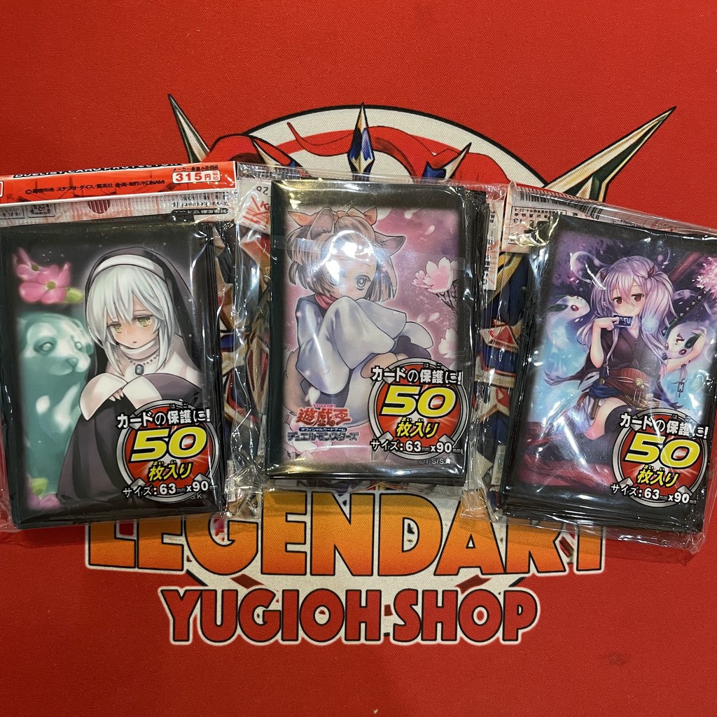 [Phụ Kiện Yugioh] Sleeve Yugioh Kích Thước 63x90mm - Bọc Bài Yugioh, Vanguard, Pokemon Hình Anime, Wibu, Waifu