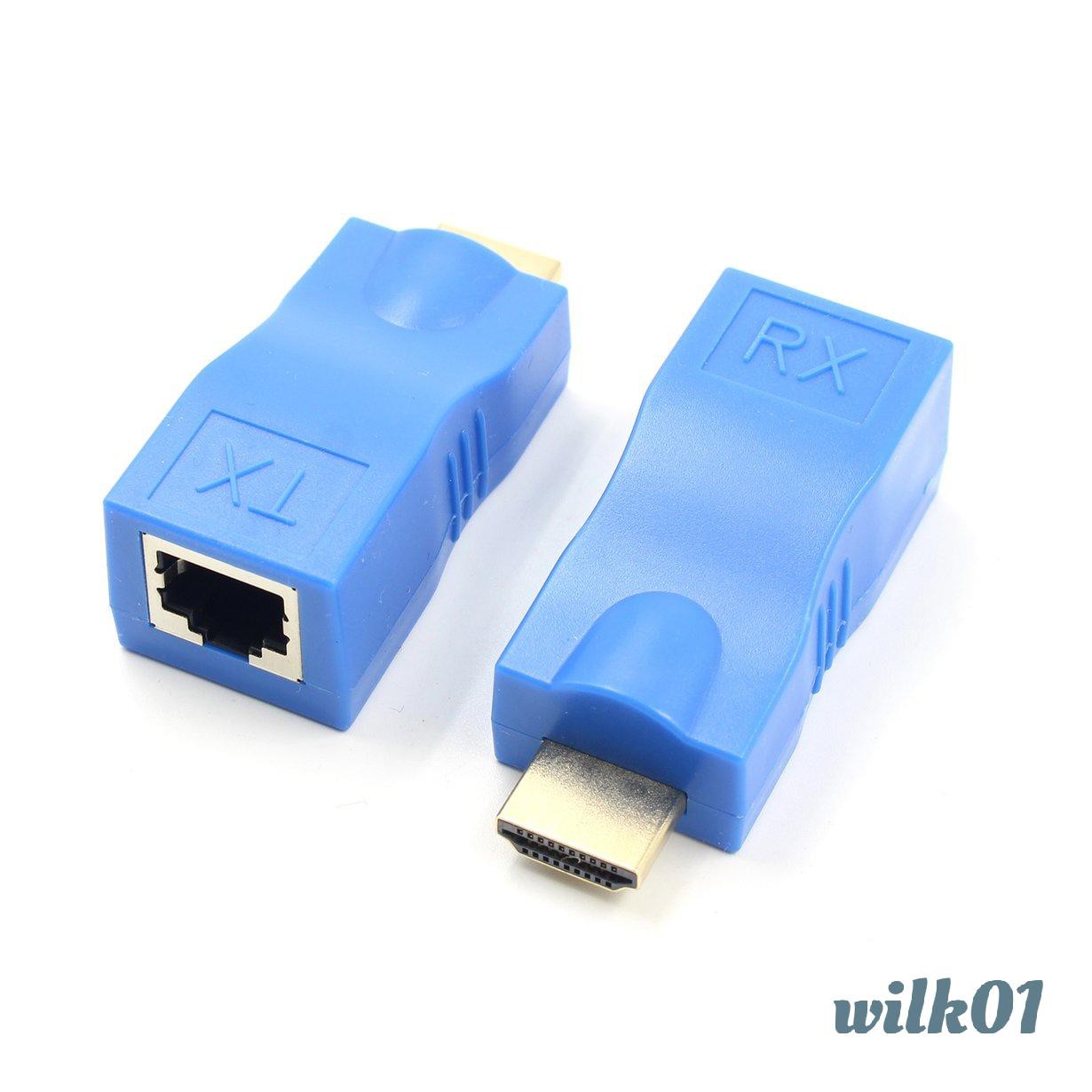 Bộ Chuyển Đổi Tx / Rx 30m Rj45 Ethernet Lan Không Hdcp Wilk01