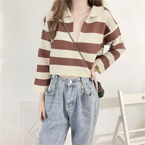 ÁO LEN SỌC MÀU DỄ THƯƠNG