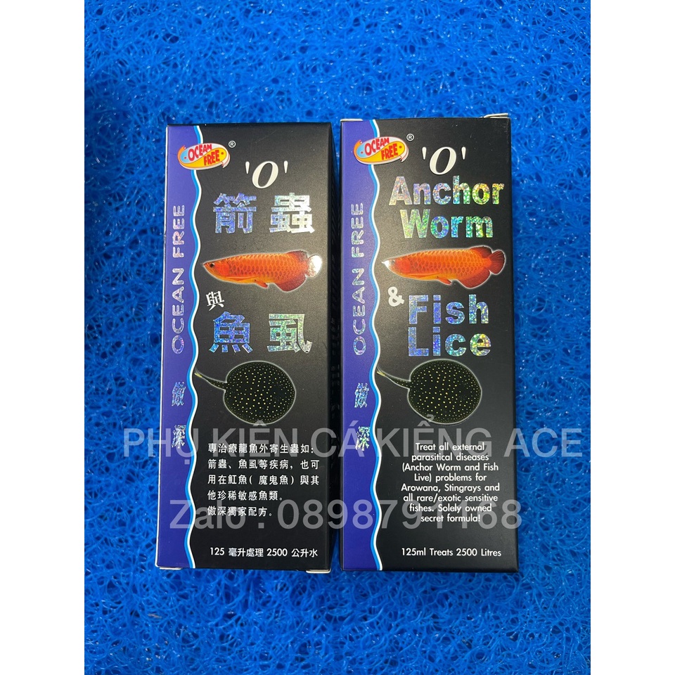 THUỐC CHO CÁ RỒNG CHAI SỐ 0  VÀ  DIỆT TRÙNG MỎ NEO , RẬN KÝ SINH