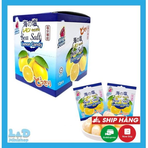 Combo 1 Hôp Kẹo Ngậm Chanh Muối Sea Salt Lemon Candy