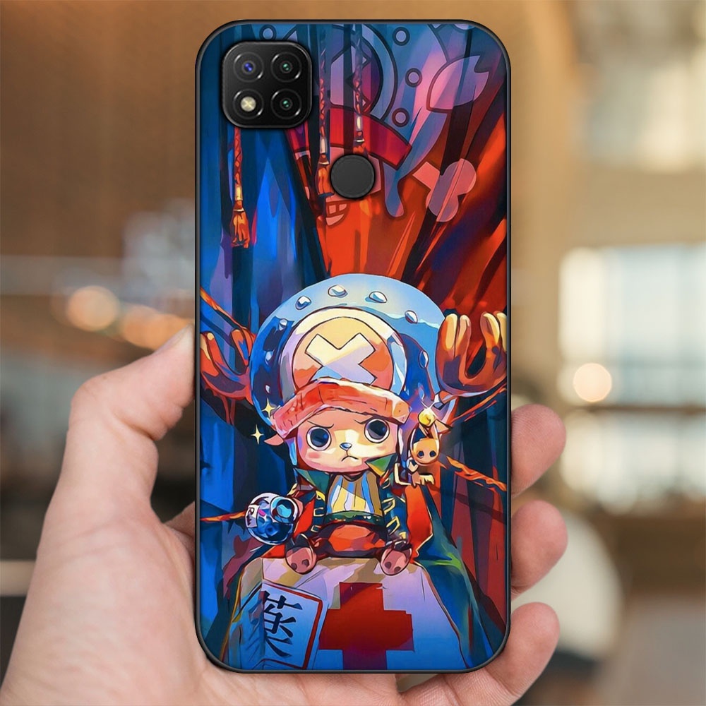 Ốp lưng Xiaomi Redmi 9C viền đen in hình Chopper One Piece Đảo Hải Tặc