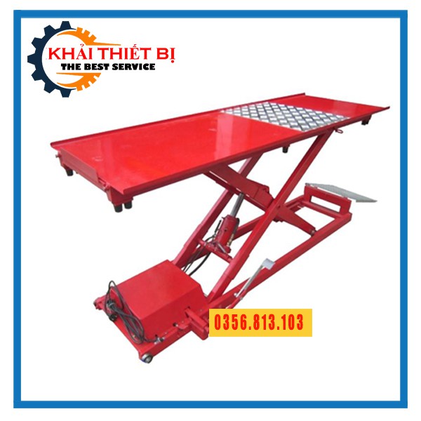 Bàn Nâng Xe Máy Điện Và Cơ (Đạp Chân và Xài Điện)