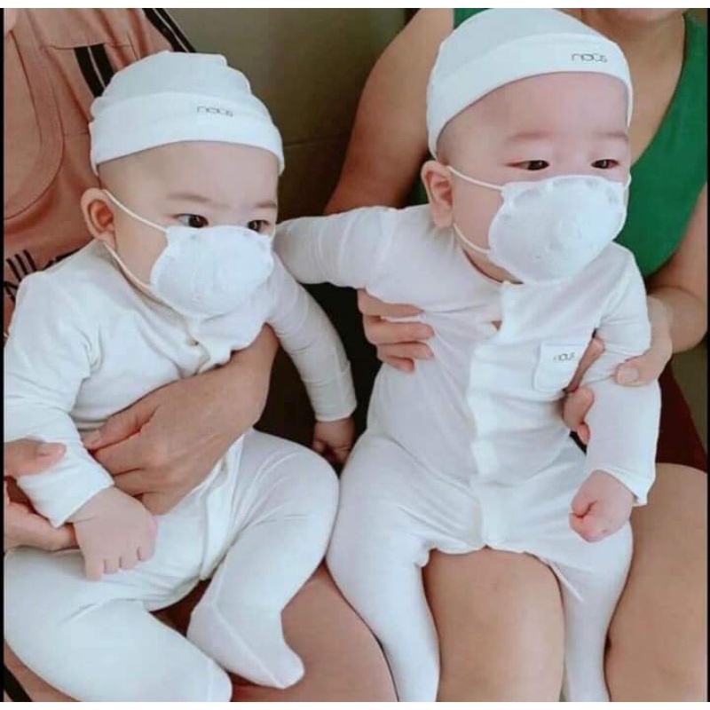 khấu trang gấu cho bé sơ sinh đến 2 tuổi (1 sét 3 chiếc 1 gói)