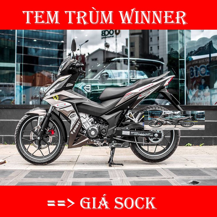 Tem Trùm Winner Đen Nhám Thể Thao