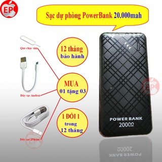 Sạc dự phòng 10000mAh - 20000mAh chính hãng bảo hành 12 tháng [1 ĐỔI 1] [MUA 1 TẶNG 3]