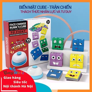 Đồ chơi xếp hình gỗ xếp hình cảm xúc vui nhộn