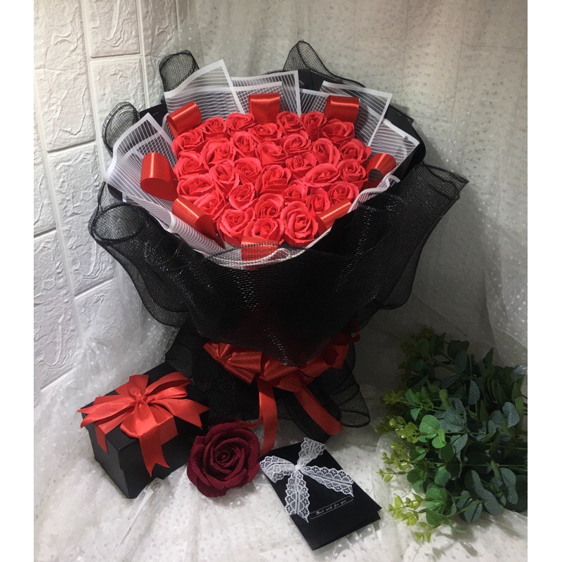 Bó Hồng Sáp Vĩnh Cửu 30 Bông