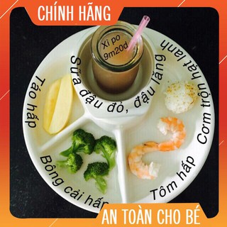 [HÀ NỘI] Khay ăn dặm Inomata - Hàng nội địa Nhật 4 ngăn cho bé