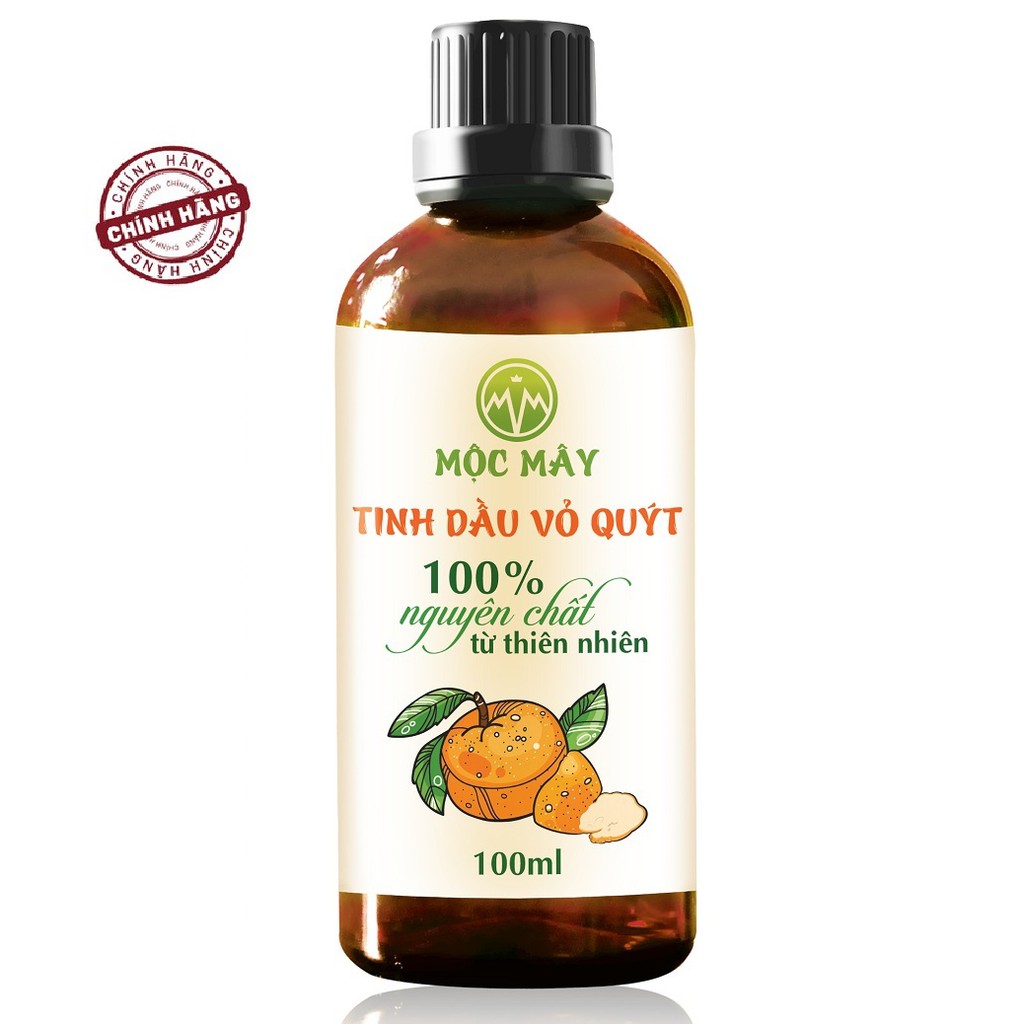 Tinh dầu vỏ quýt 100ml cao cấp Mộc Mây - tinh dầu nguyên chất từ thiên nhiên