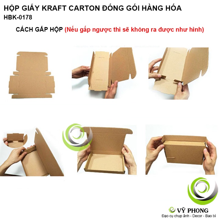 HỘP GIẤY CARTON NẮP GÀI CAO CẤP 3 LỚP SÓNG E GÓI HÀNG HỘP GIẤY KRAFT ĐỰNG QUÀ CHUYỂN PHÁT NHANH BƯU ĐIỆN HBK-0178