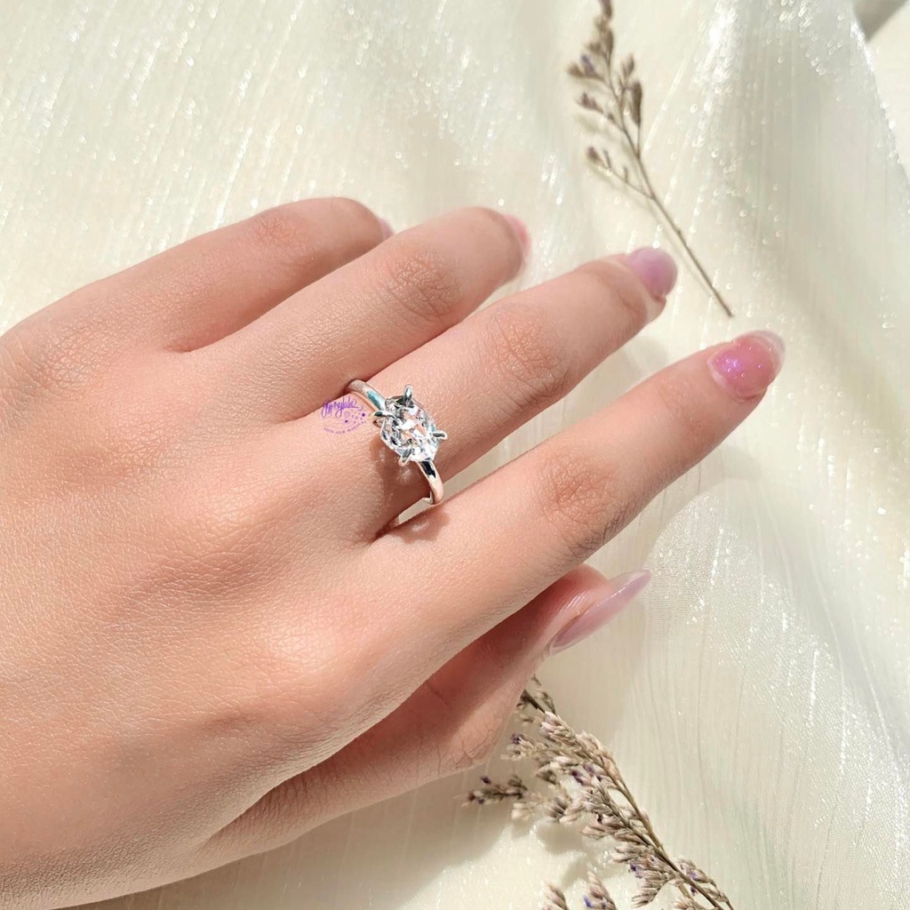 Nhẫn Thạch Anh Kim Cương Herkimer SP001936 Gypsy.lala