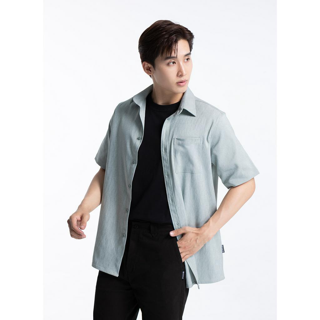 Áo Sơ Mi Nam Tay Ngắn Đơn Giản Thời Trang Thương Hiệu Y2010 TSONS 79 21394 |YaMe|