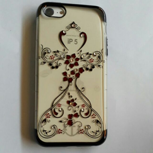 Ốp dẻo đính đá iphone5/5s