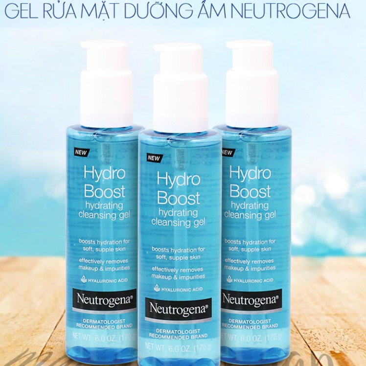 Gel rửa mặt dưỡng ẩm Neutrogena Hydro Boost Hydrating Cleansing Gel (170g)