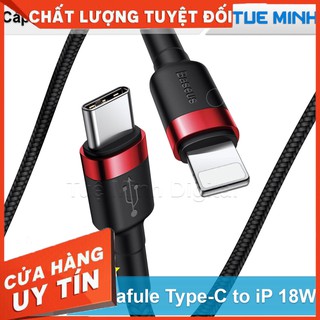 Cáp sạc nhanh 18W dùng cho iPhone, iPhone - Baseus Cafule Data Cable Type-C to iP