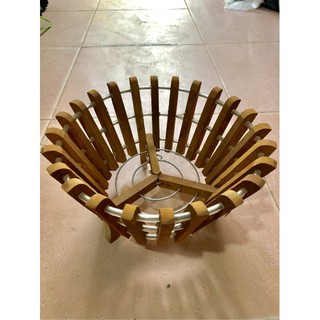 CHẬU TRỒNG LAN GỖ SAO VÀNG (27-19-14) NHẬP KHẨU.