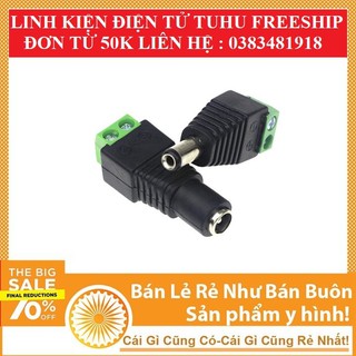Cặp Jack DC Nguồn 5.5x 2.1mm Đực+ Cái