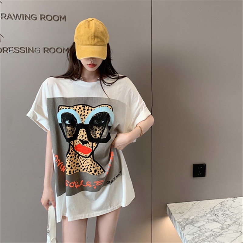 [Mã FATOP12 giảm 30K đơn 150K] Áo thun nữ tay lỡ form rộng Emilyshop ulzzang