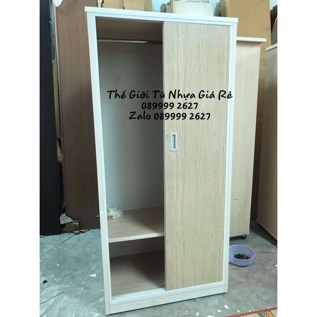 Tủ quần áo 2 cánh cửa lùa giá rẻ bền đẹp FREESHIP | BigBuy360 - bigbuy360.vn