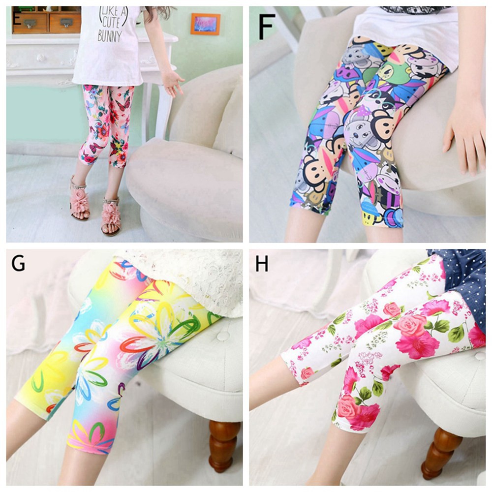 Quần Legging Hoa Bướm Cho Bé Gái