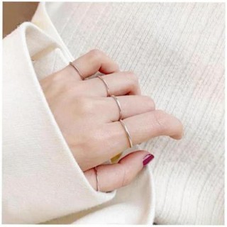 Nhẫn bạc trơn nhẹ nhàng cá tính giá chỉ 1k