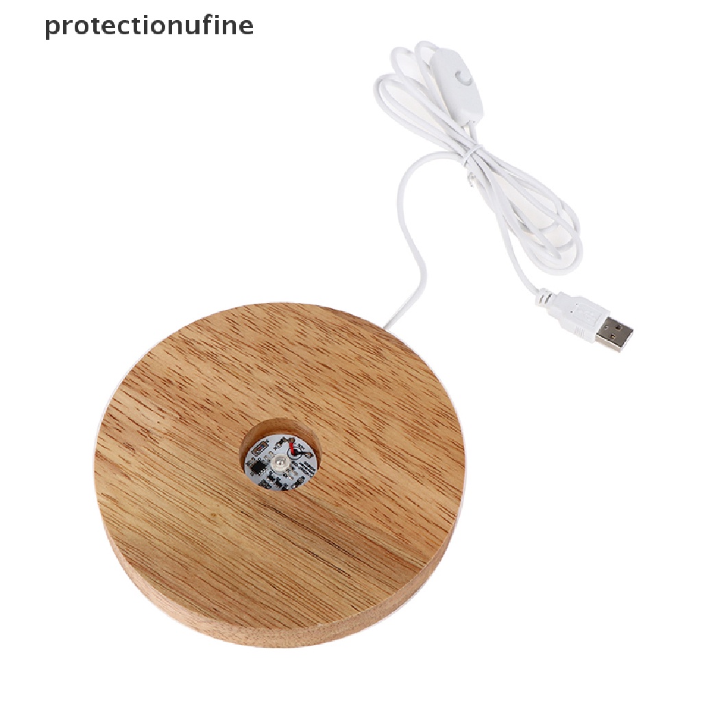 Đế Đèn LED Bằng Gỗ Xoay Được Có Thể Sạc Lại PR3VN