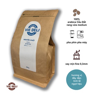 Cà phê bột Arabica Viedeli, túi 500g